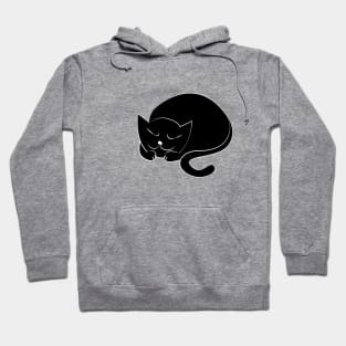 Sleeping Black Cat Hoodie